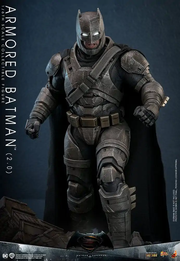 Batman v Superman: Dawn of Justice Movie Masterpiece akcijska figura 1/6 Armored Batman 2.0 33 cm fotografija proizvoda