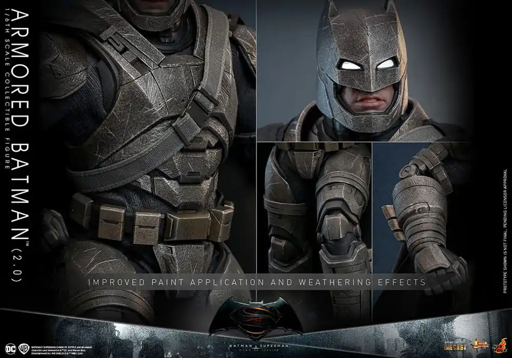 Batman v Superman: Dawn of Justice Movie Masterpiece akcijska figura 1/6 Armored Batman 2.0 33 cm fotografija proizvoda