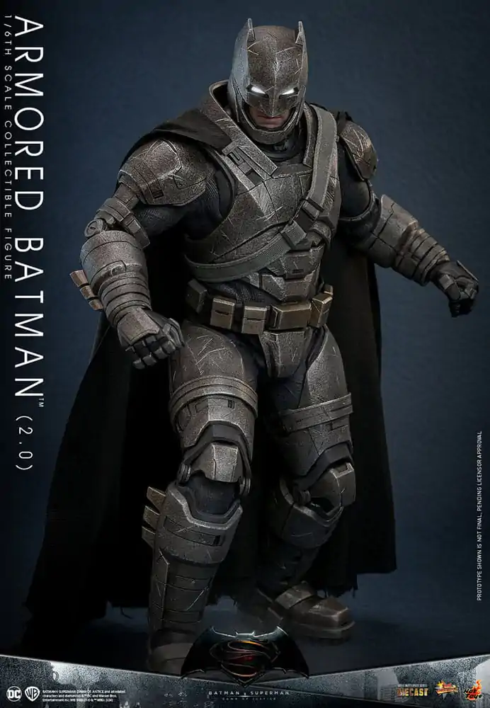 Batman v Superman: Dawn of Justice Movie Masterpiece akcijska figura 1/6 Armored Batman 2.0 33 cm fotografija proizvoda