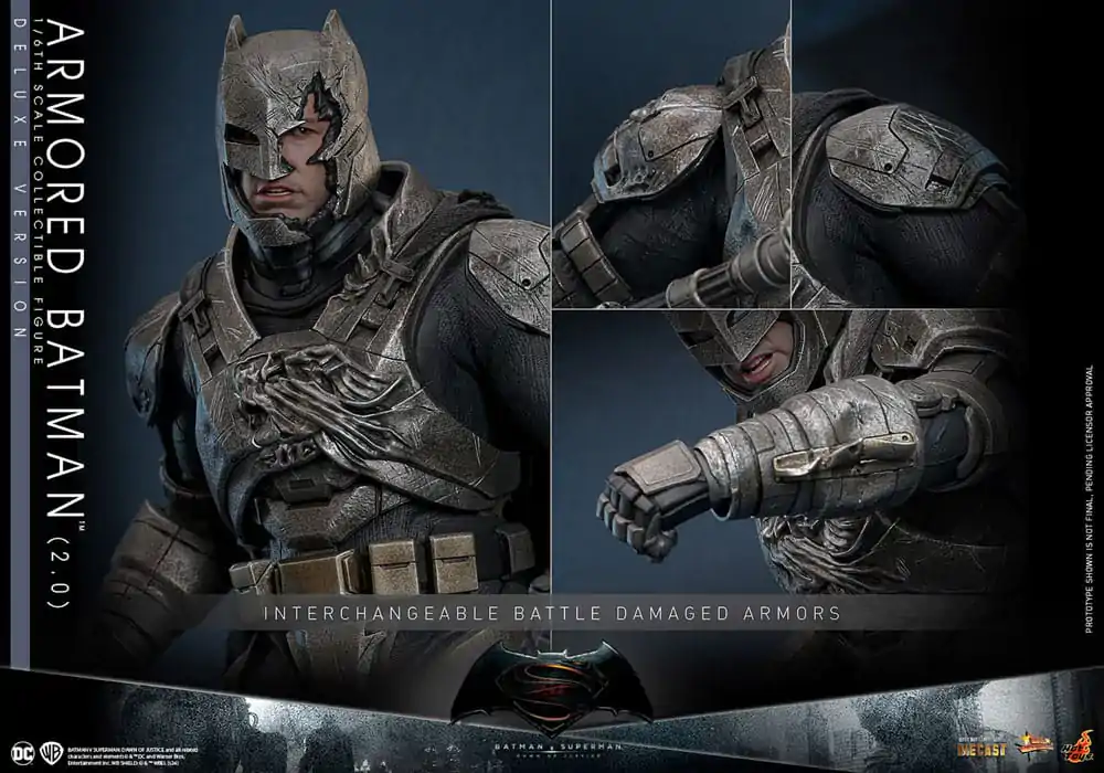 Batman v Superman: Dawn of Justice Movie Masterpiece akcijska figura 1/6 Armored Batman 2.0 (Deluxe verzija) 33 cm fotografija proizvoda