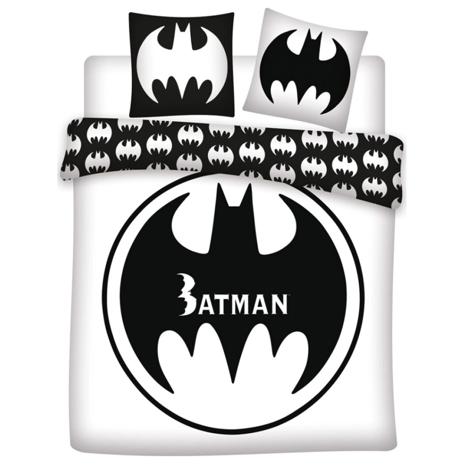 Batman White dvostruka, dvosobna navlaka za poplun fotografija proizvoda