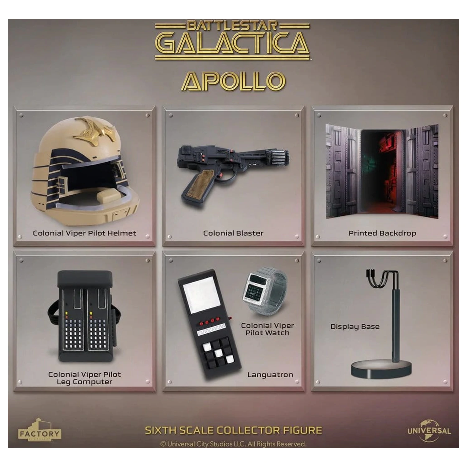 Battlestar Galactica akcije figura 1/6 Captain Apollo 15 cm fotografija proizvoda