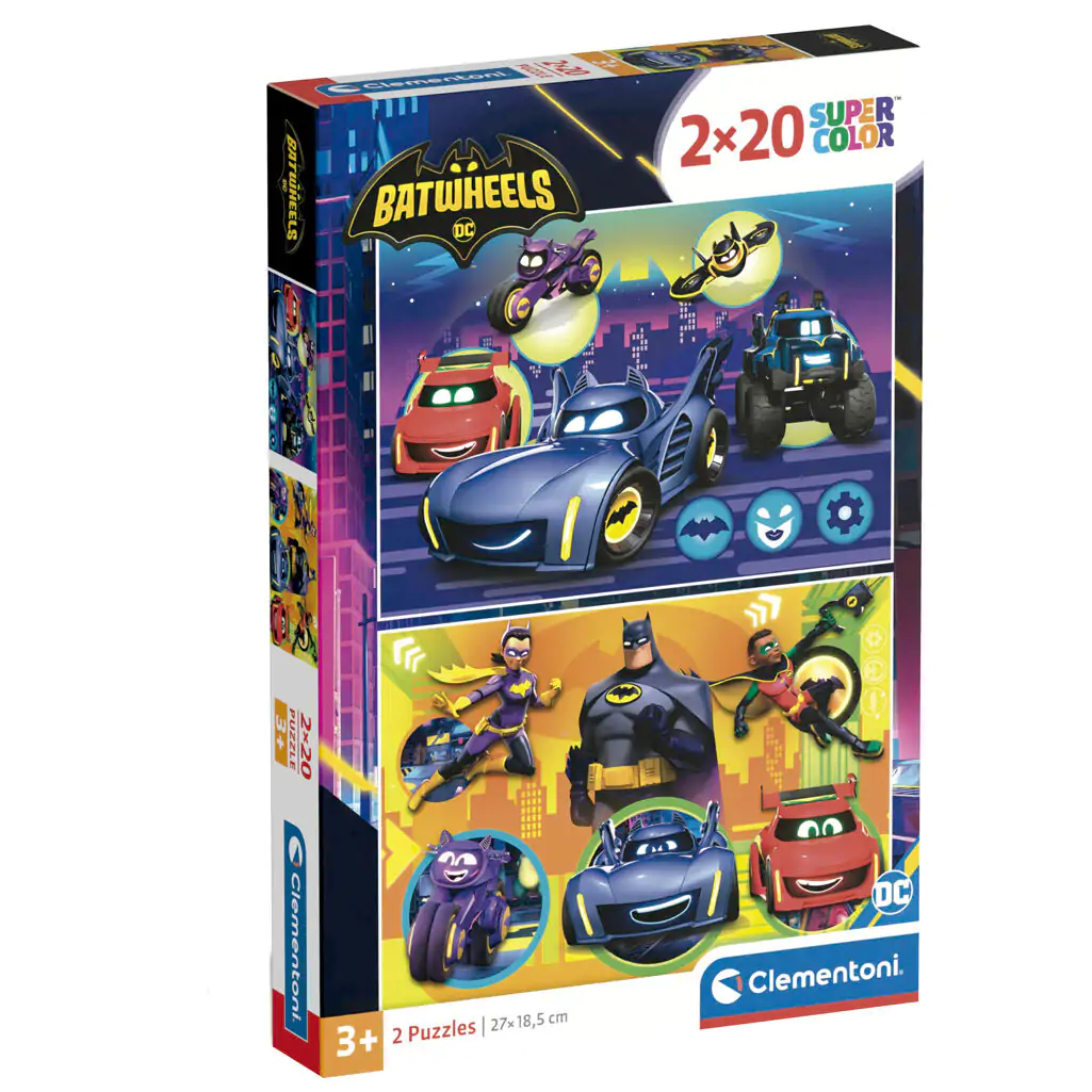 DC Comics Batwheels puzzle 2 x 60 komada fotografija proizvoda