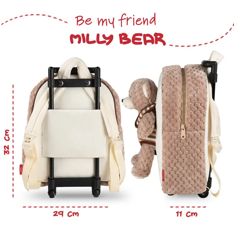 Bear Milly kolica s plišanom igračkom 38cm fotografija proizvoda