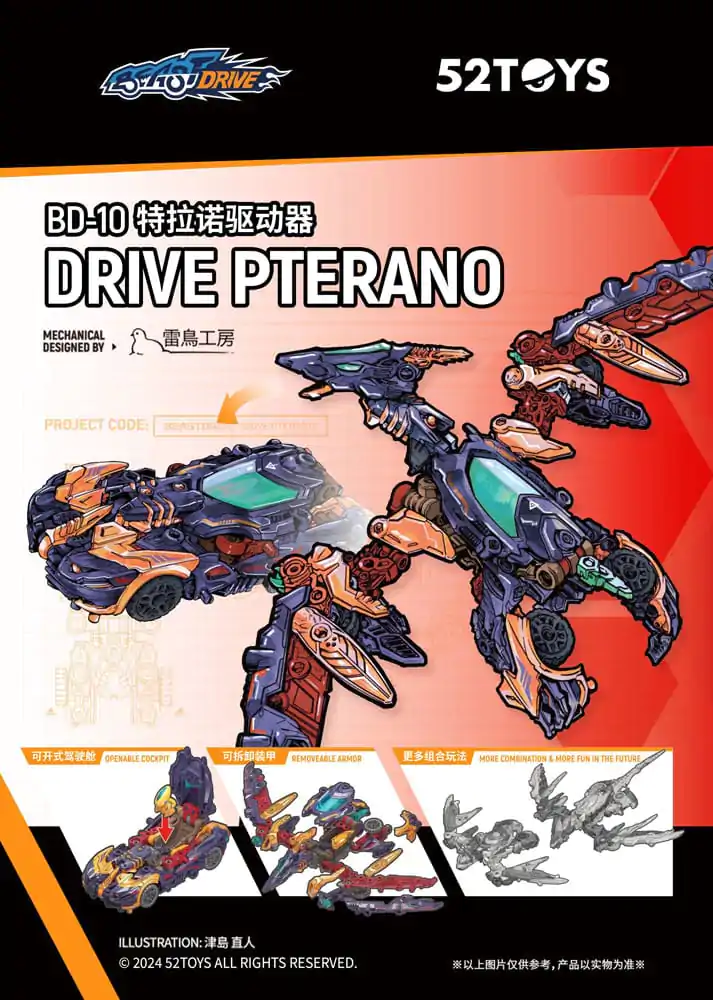 Beastbox Figura BD-10 Drive Pterano 11 cm fotografija proizvoda