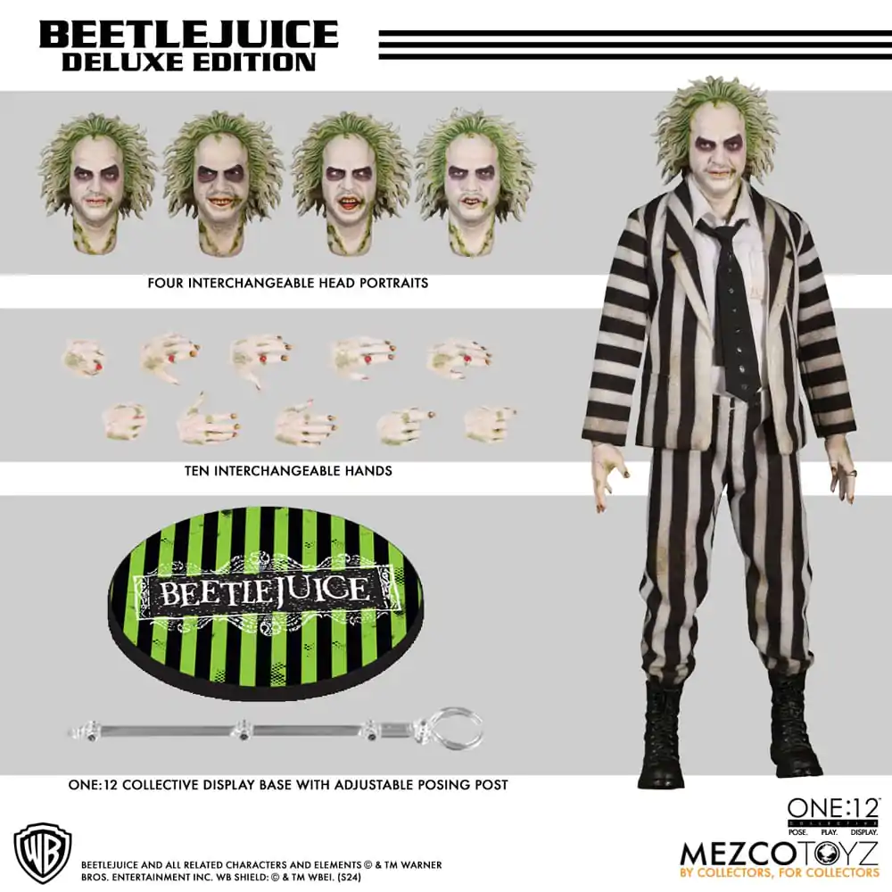 Beetlejuice akcijska figura 1/12 Beetlejuice Deluxe Edition 18 cm fotografija proizvoda