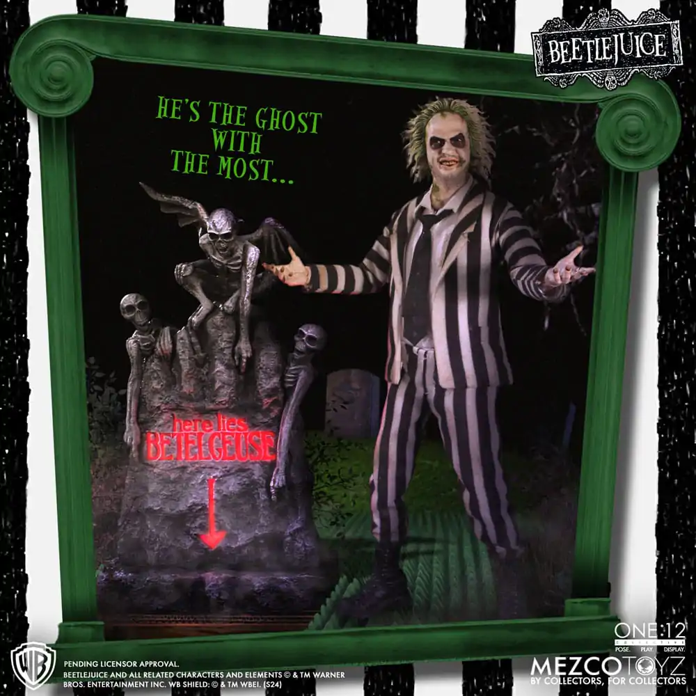 Beetlejuice akcijska figura 1/12 Beetlejuice Deluxe Edition 18 cm fotografija proizvoda