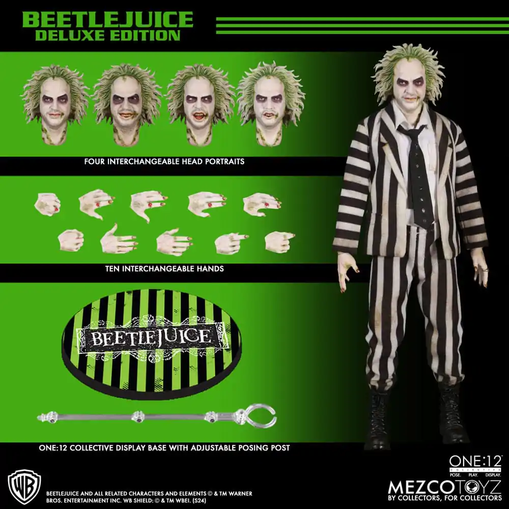 Beetlejuice akcijska figura 1/12 Beetlejuice Deluxe Edition 18 cm fotografija proizvoda