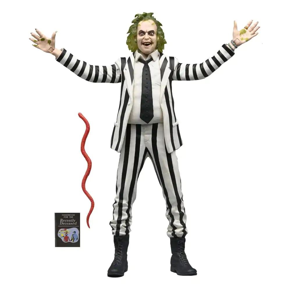 Beetlejuice 1988 akcijska figura Beetlejuice odijelo s crno-bijelim prugama 18 cm fotografija proizvoda