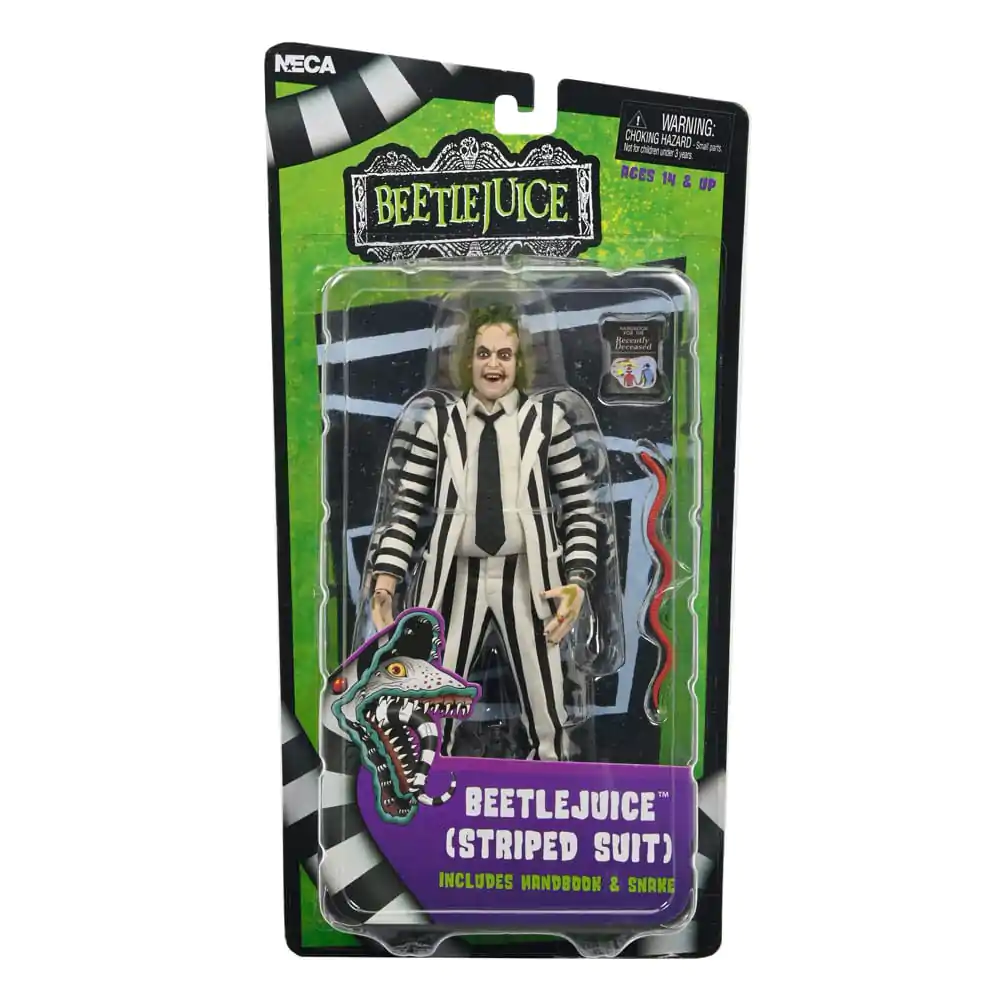 Beetlejuice 1988 akcijska figura Beetlejuice odijelo s crno-bijelim prugama 18 cm fotografija proizvoda