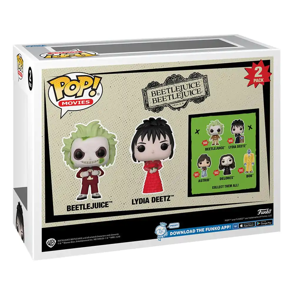 Beetlejuice 2 Funko POP! Animation Vinilne Figure Set od 2 Beetlejuice & Lydia Deetz 9 cm fotografija proizvoda