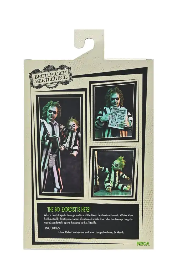 Beetlejuice Beetlejuice akcijska figura 7 Scale Ultimate Striped Suit Beetlejuice 18 cm fotografija proizvoda