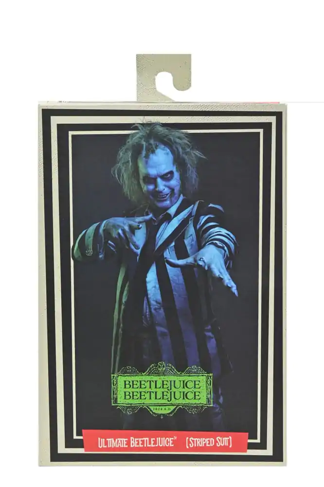 Beetlejuice Beetlejuice akcijska figura 7 Scale Ultimate Striped Suit Beetlejuice 18 cm fotografija proizvoda