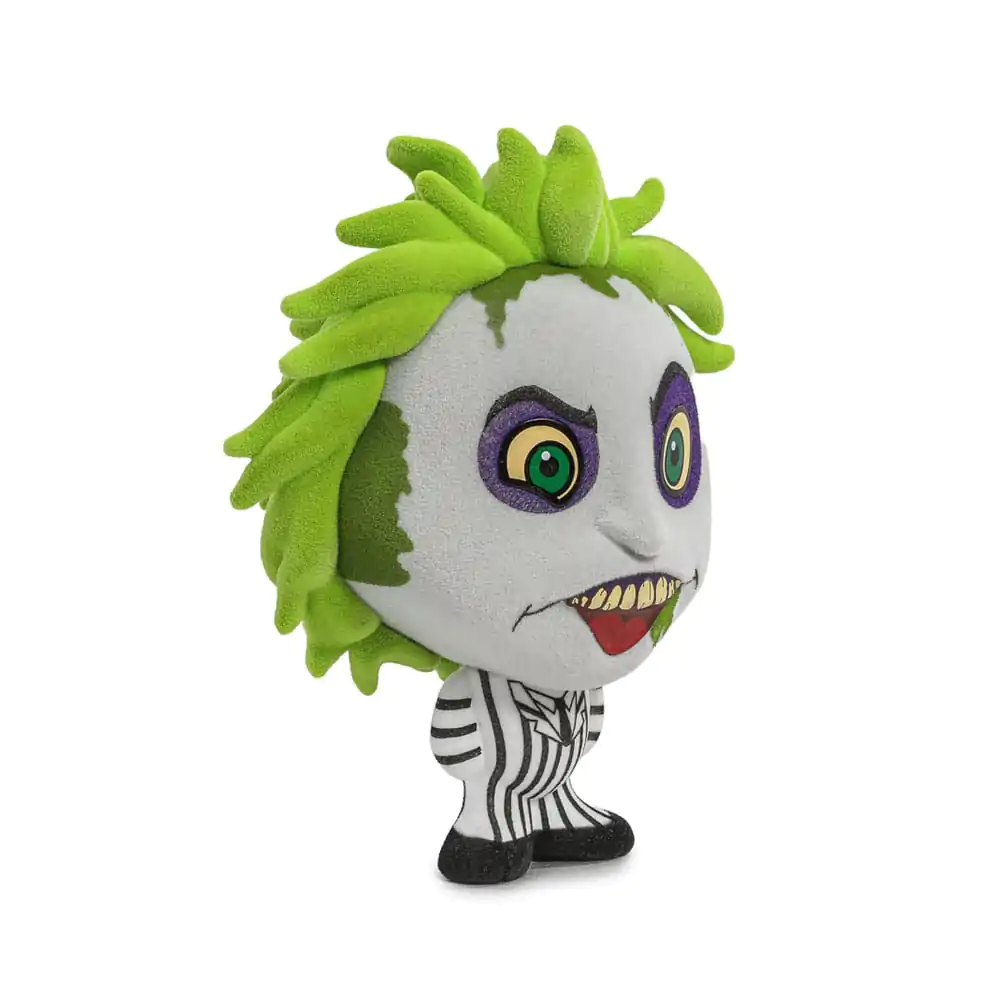 Beetlejuice Beetlejuice Bhunny Flocked Vinyl Figura Beetlejuice Striped Suit 10 cm fotografija proizvoda