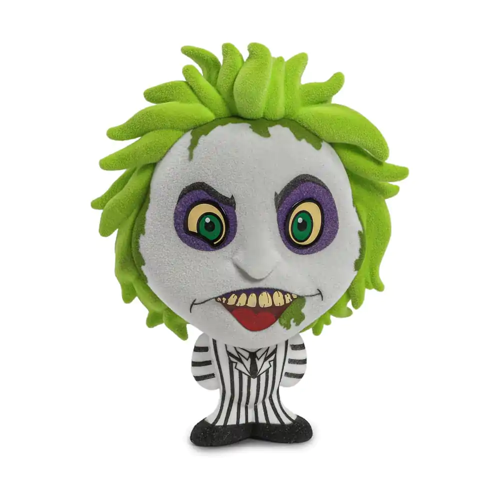 Beetlejuice Beetlejuice Bhunny Flocked Vinyl Figura Beetlejuice Striped Suit 10 cm fotografija proizvoda