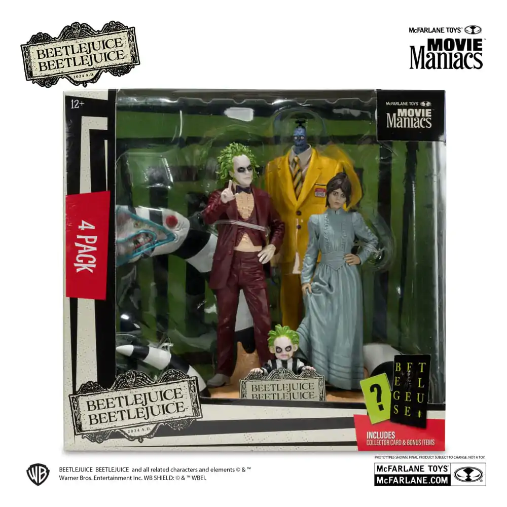 Beetlejuice Beetlejuice Movie Maniacs Pakiranje od 4 PVC statue 15 cm fotografija proizvoda
