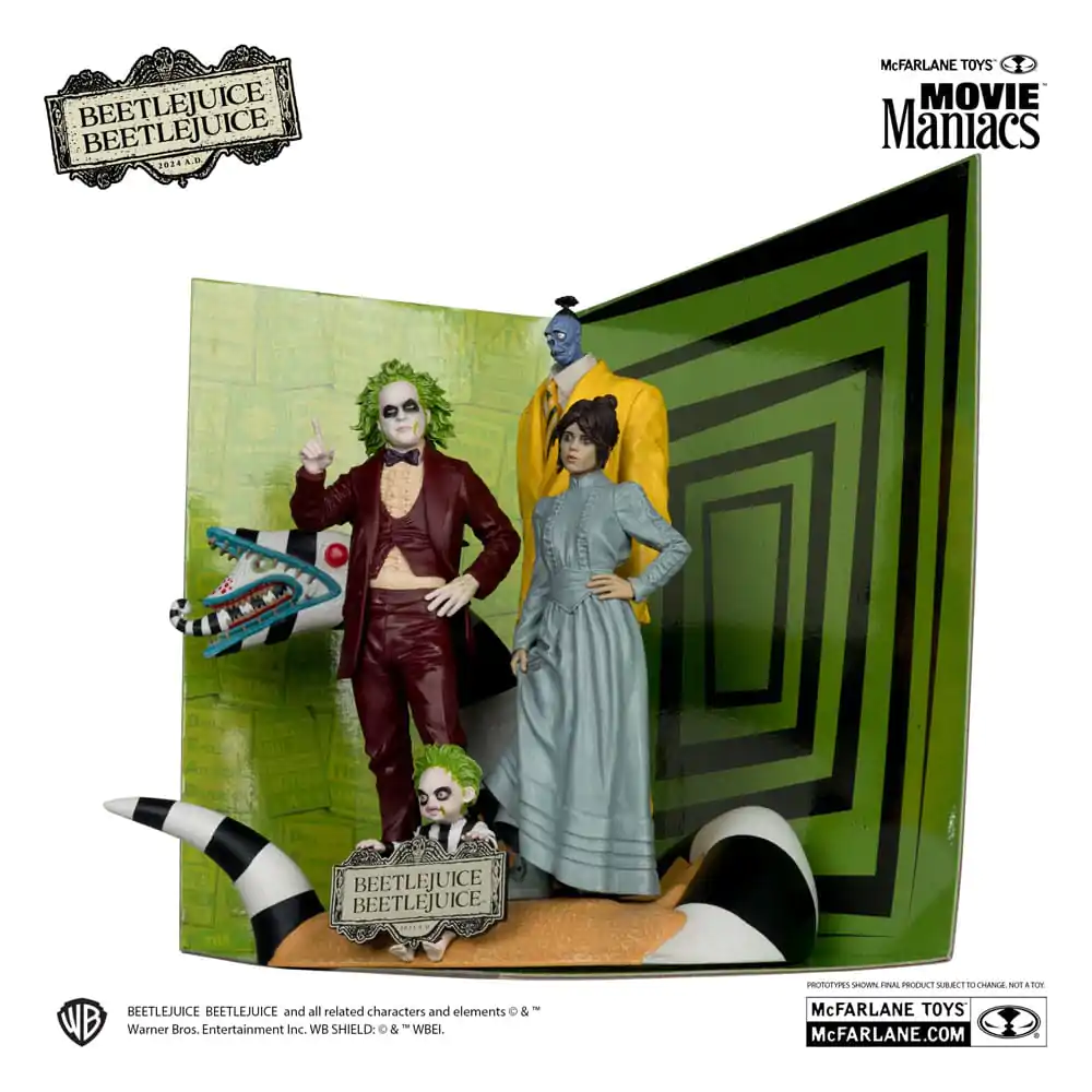 Beetlejuice Beetlejuice Movie Maniacs Pakiranje od 4 PVC statue 15 cm fotografija proizvoda