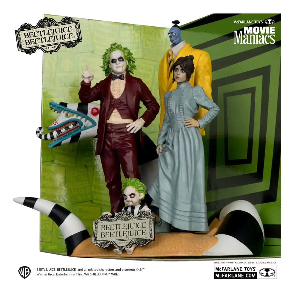 Beetlejuice Beetlejuice Movie Maniacs Pakiranje od 4 PVC statue 15 cm fotografija proizvoda