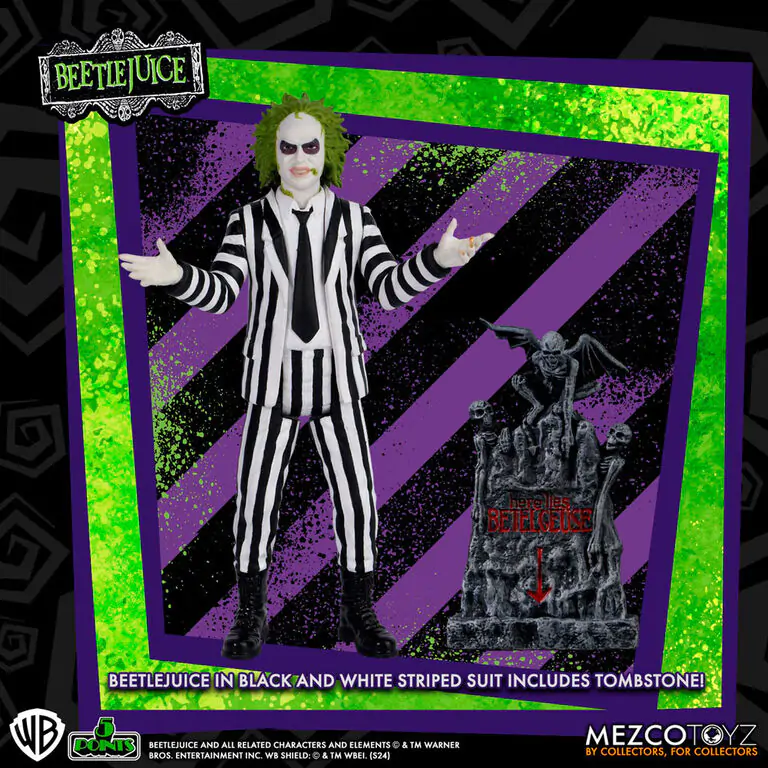 Beetlejuice - Beetlejuice Figurica prugasto odijelo 9,5 cm fotografija proizvoda