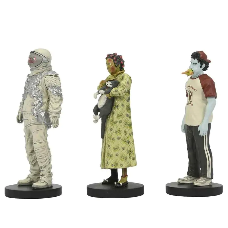 Beetlejuice Beetlejuice Waiting Room Cat Lady, Space Man & Hot Dog Champion paket 3 figure 10 cm fotografija proizvoda