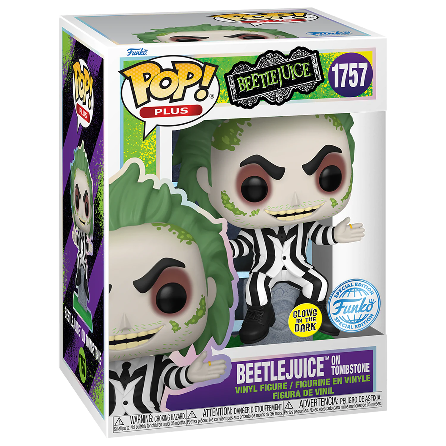 Beetlejuice Funko POP! Movies Vinyl Figura BTLJCE na kamenu (GW) Ekskluzivno 9 cm fotografija proizvoda