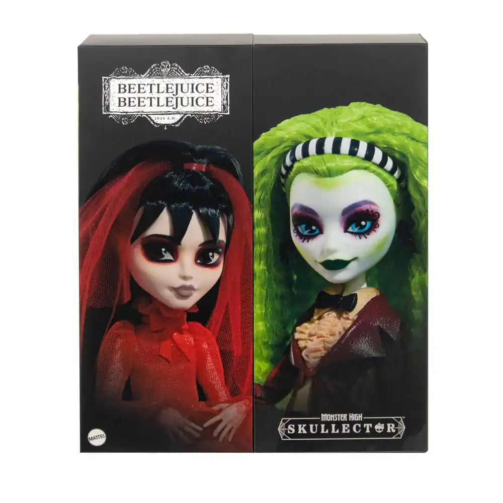 Beetlejuice Monster High Skullector lutke, set od 2 Betelgeuse & Lydia 25 cm fotografija proizvoda