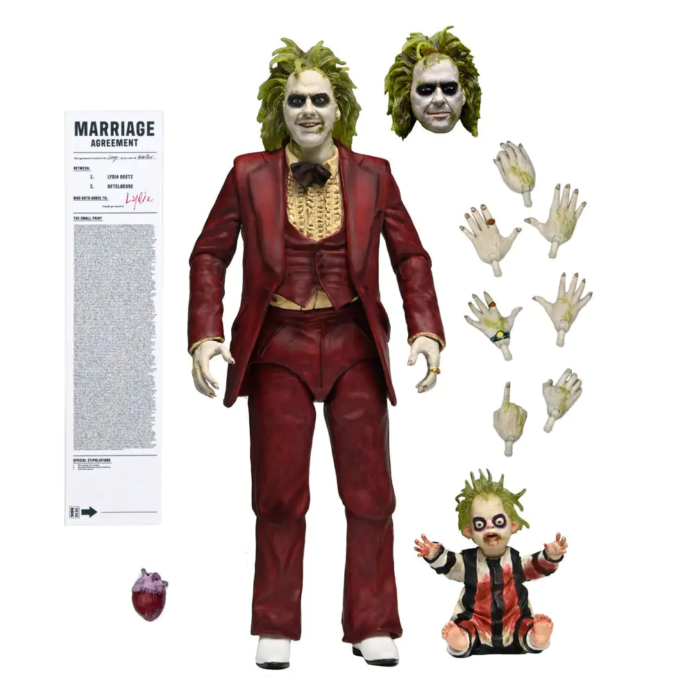 Beetlejuice Ultimate Beetlejuice Vjenčani Smoking figura 18 cm fotografija proizvoda