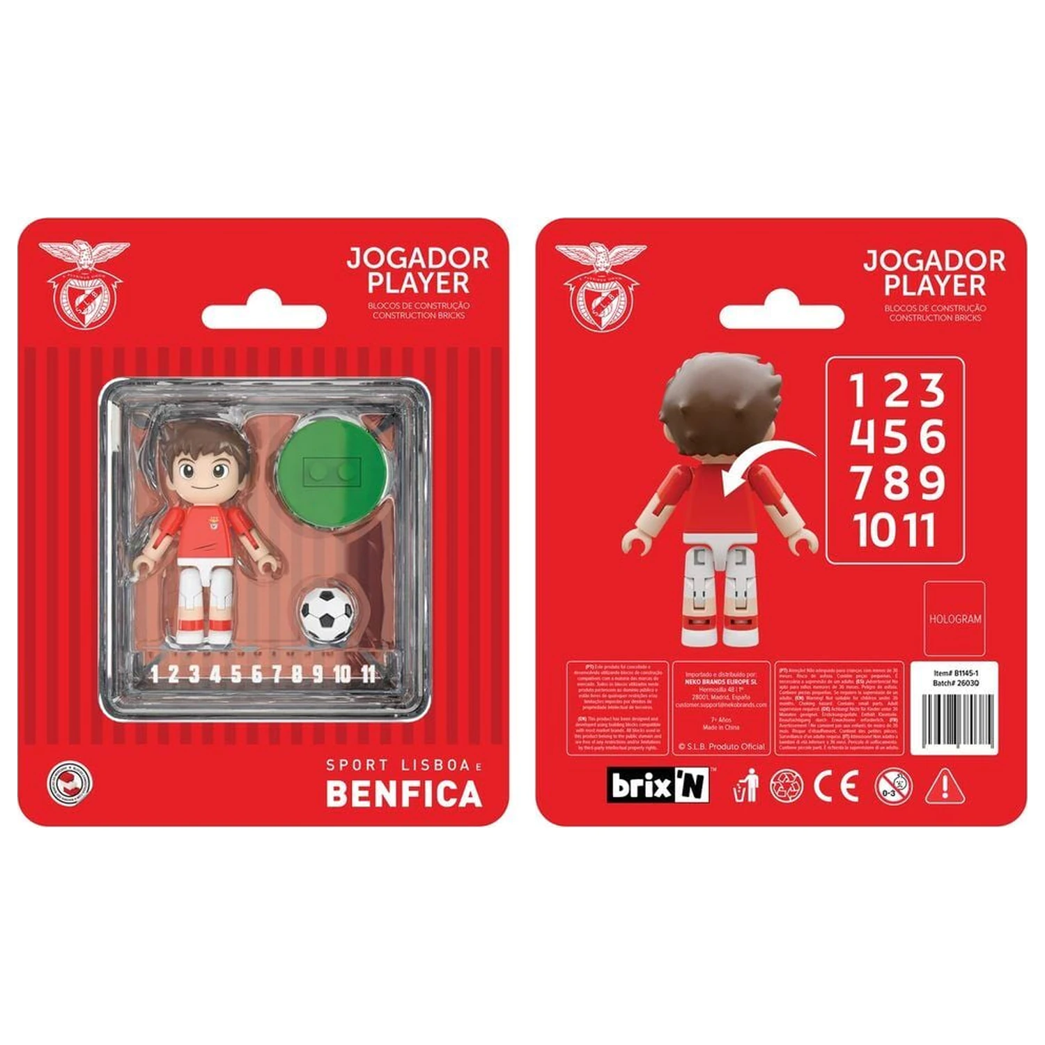 Benfica figura igrača 4cm fotografija proizvoda