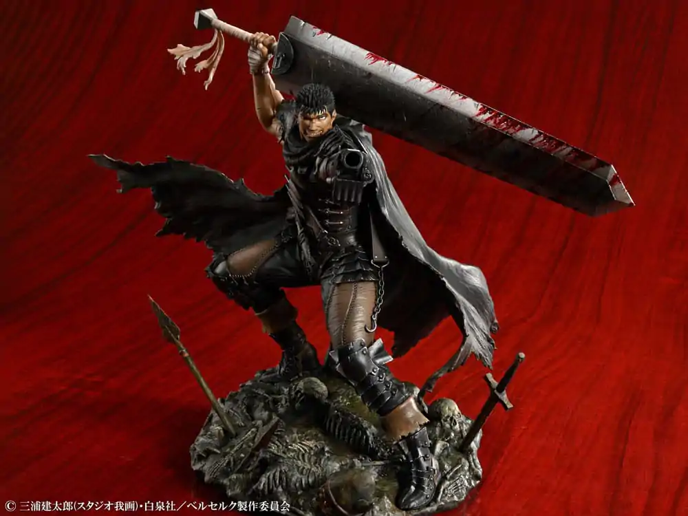 Berserk PVC Statua 1/7 Guts Black Swordsman Ver. 26 cm fotografija proizvoda