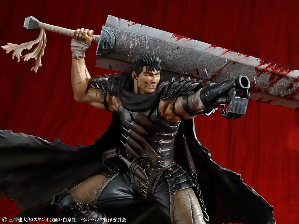 Berserk PVC Statua 1/7 Guts Black Swordsman Ver. 26 cm fotografija proizvoda