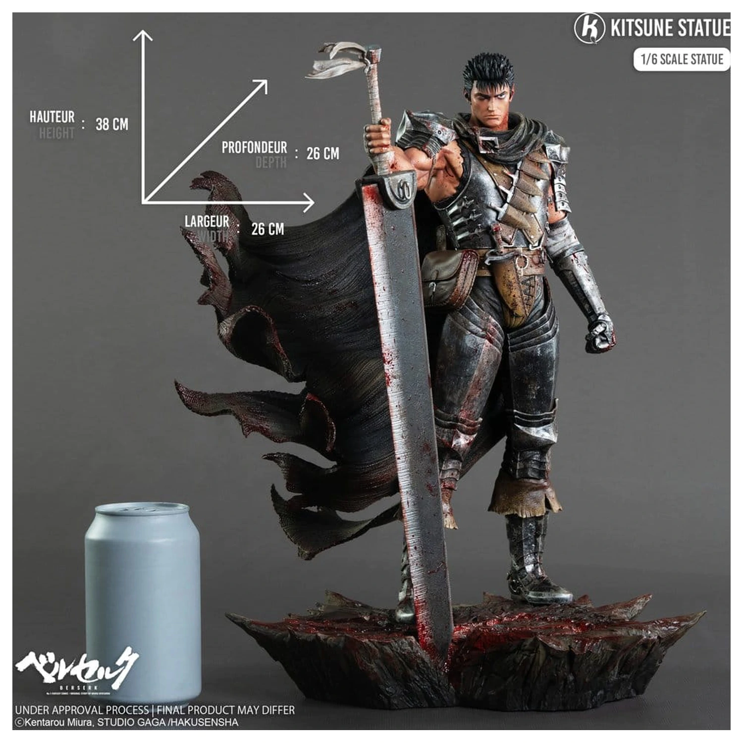 Berserk Statua 1/6 Guts 38 cm fotografija proizvoda