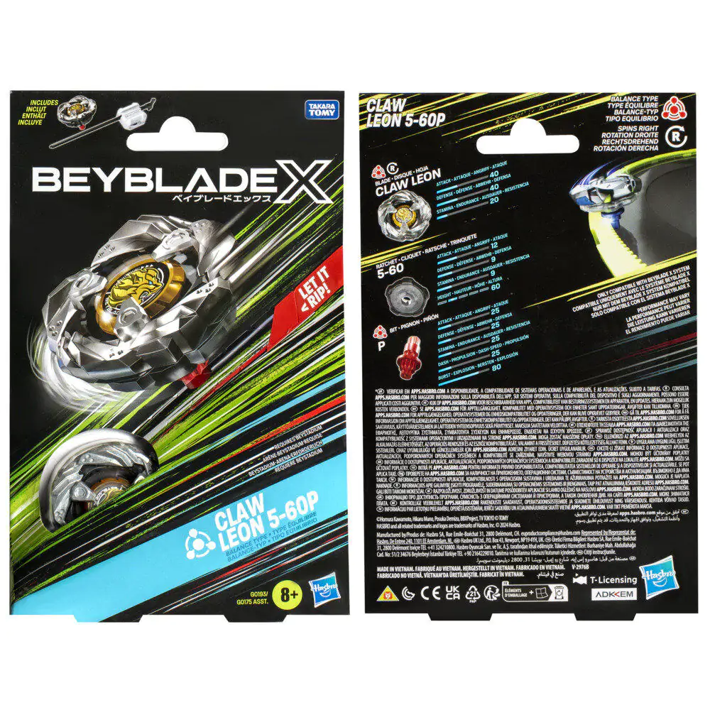 Beyblade X Claw Leon 5-60P Starter kit igra fotografija proizvoda