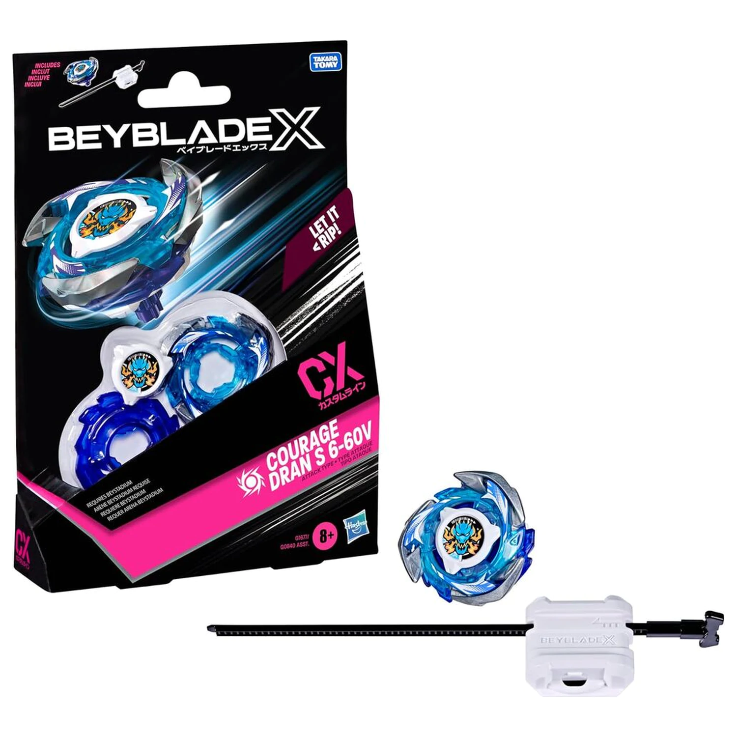 Beyblade X Courage Dran S 6-60V komplet igara fotografija proizvoda