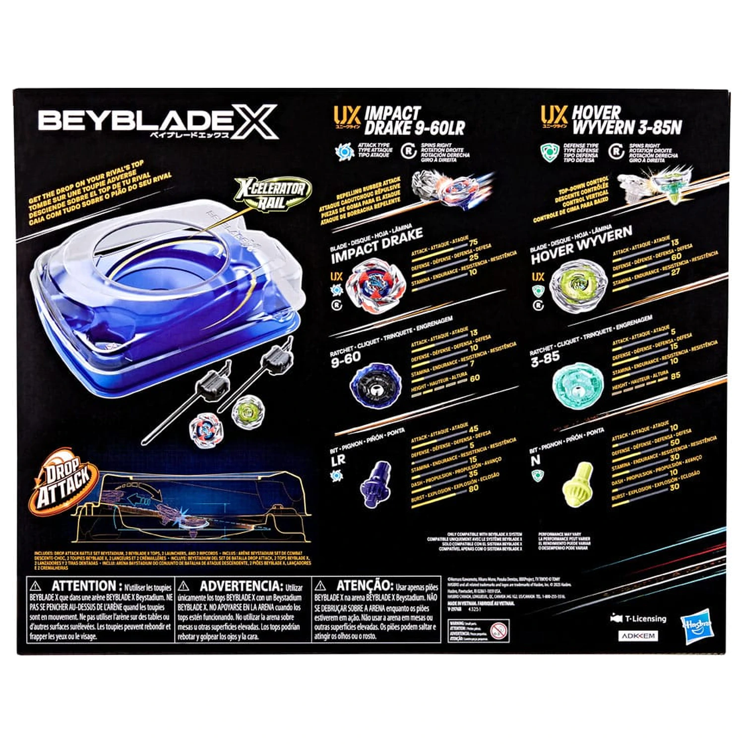 Beyblade X Drop Attack Borbeni set fotografija proizvoda