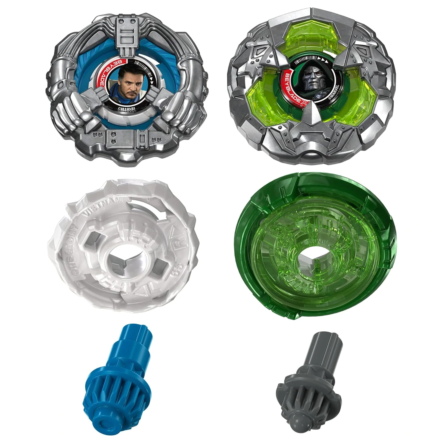 BEYBLADE X Mister Fantastic 9-65A i Doctor Doom 0-80LO fotografija proizvoda