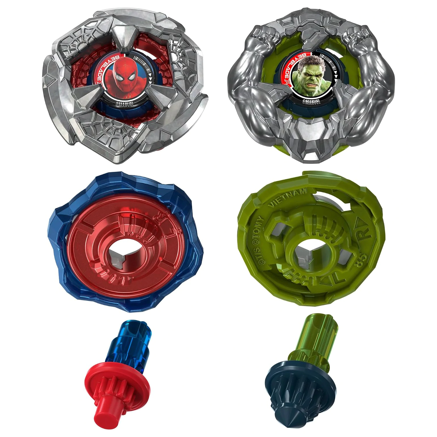 Beyblade X Spider-Man 6-60R i Hulk 3-85N fotografija proizvoda