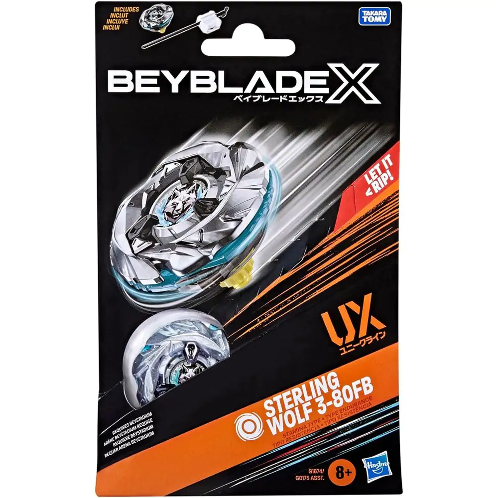 Beyblade X Sterling Wolf 3-80FB UX Početni komplet za igru fotografija proizvoda
