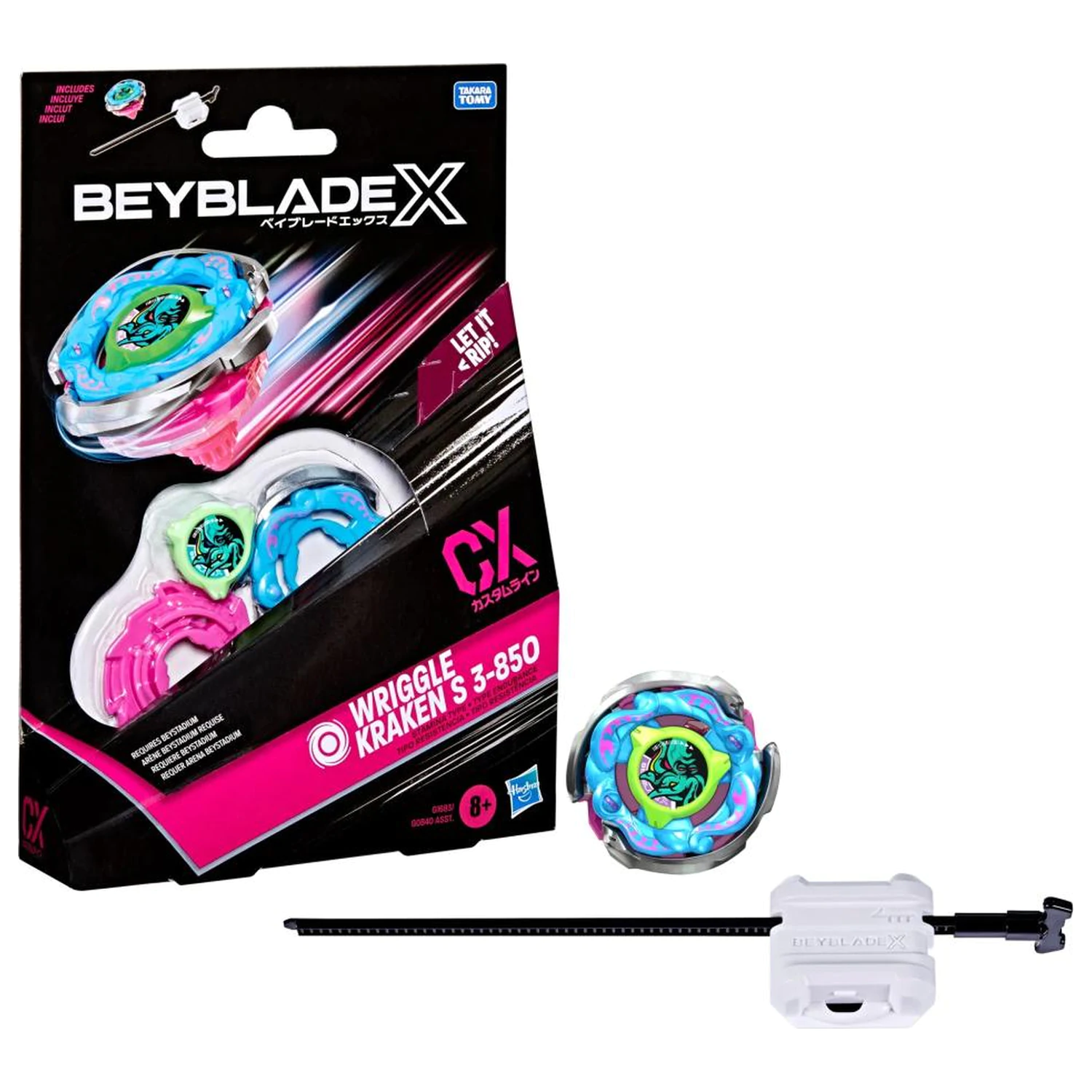 Beyblade X Wriggle Kraken S 3-85O CX Početni paket fotografija proizvoda