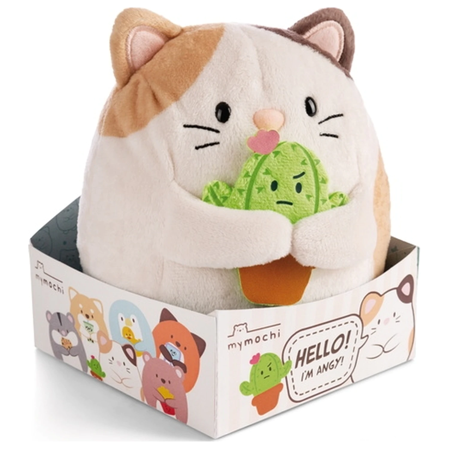 BIG FRIENDS Cat Angy s plišanim kaktusom 27 cm fotografija proizvoda