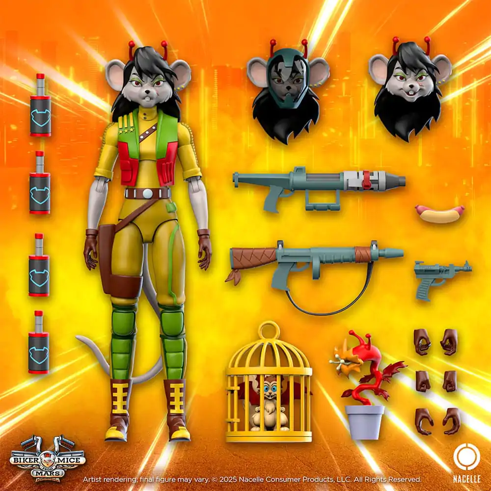 Biker Mice From Mars akcijska figura Carbine 23 cm fotografija proizvoda
