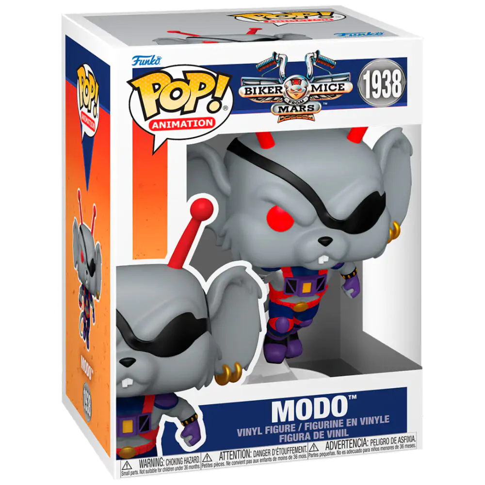 Biker Mice From Mars Pop! Animation Vinilna Figura Modo 9 cm fotografija proizvoda