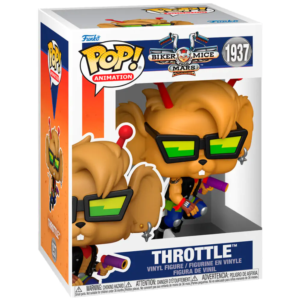 Biker Mice From Mars Pop! Animation Vinilna figura Throttle 9 cm fotografija proizvoda
