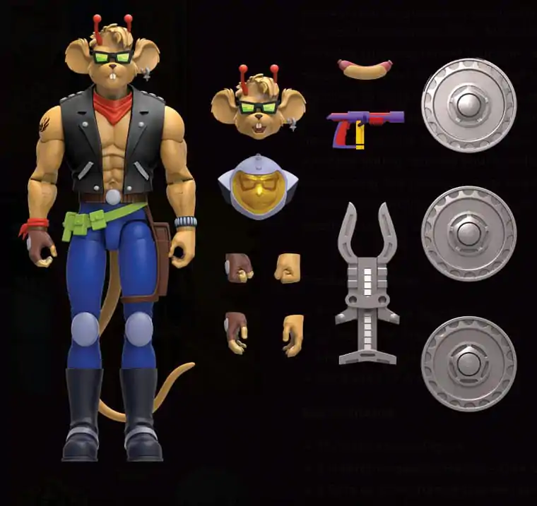 Biker Mice From Mars Action Figure Throttle 18 cm - akcijska figura fotografija proizvoda