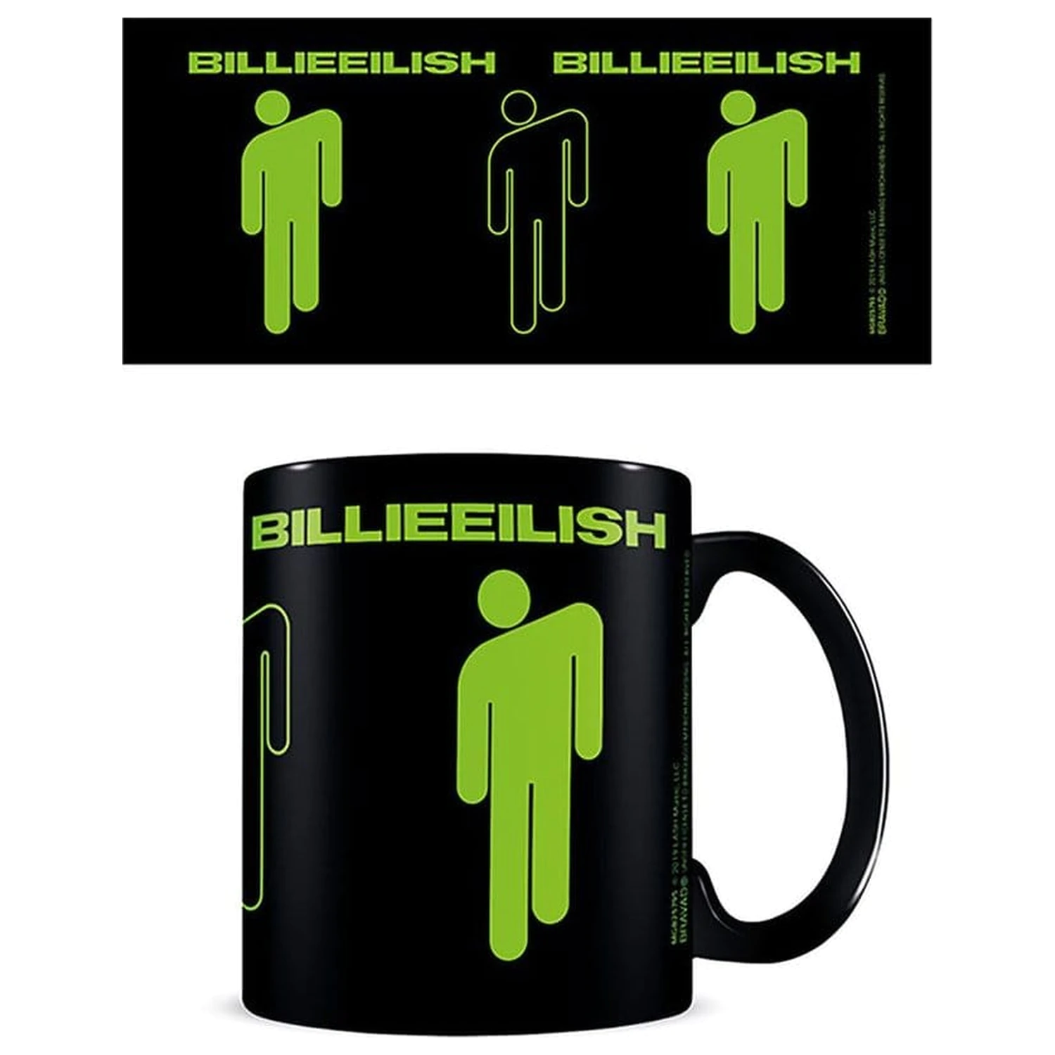 Billie Eilish Šalica Stickman Black fotografija proizvoda