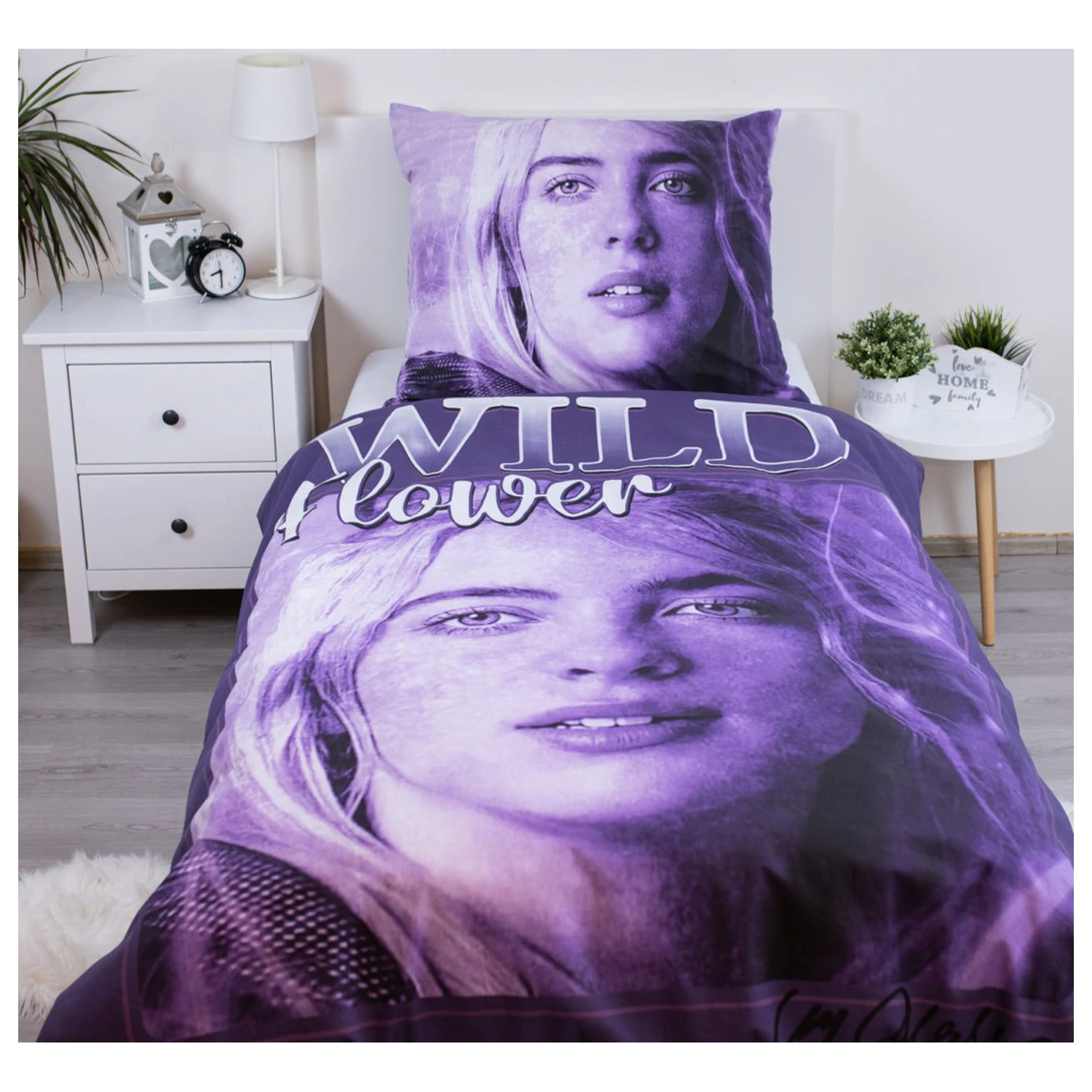 Billie Eilish Wild Flower Navlaka za poplun fotografija proizvoda