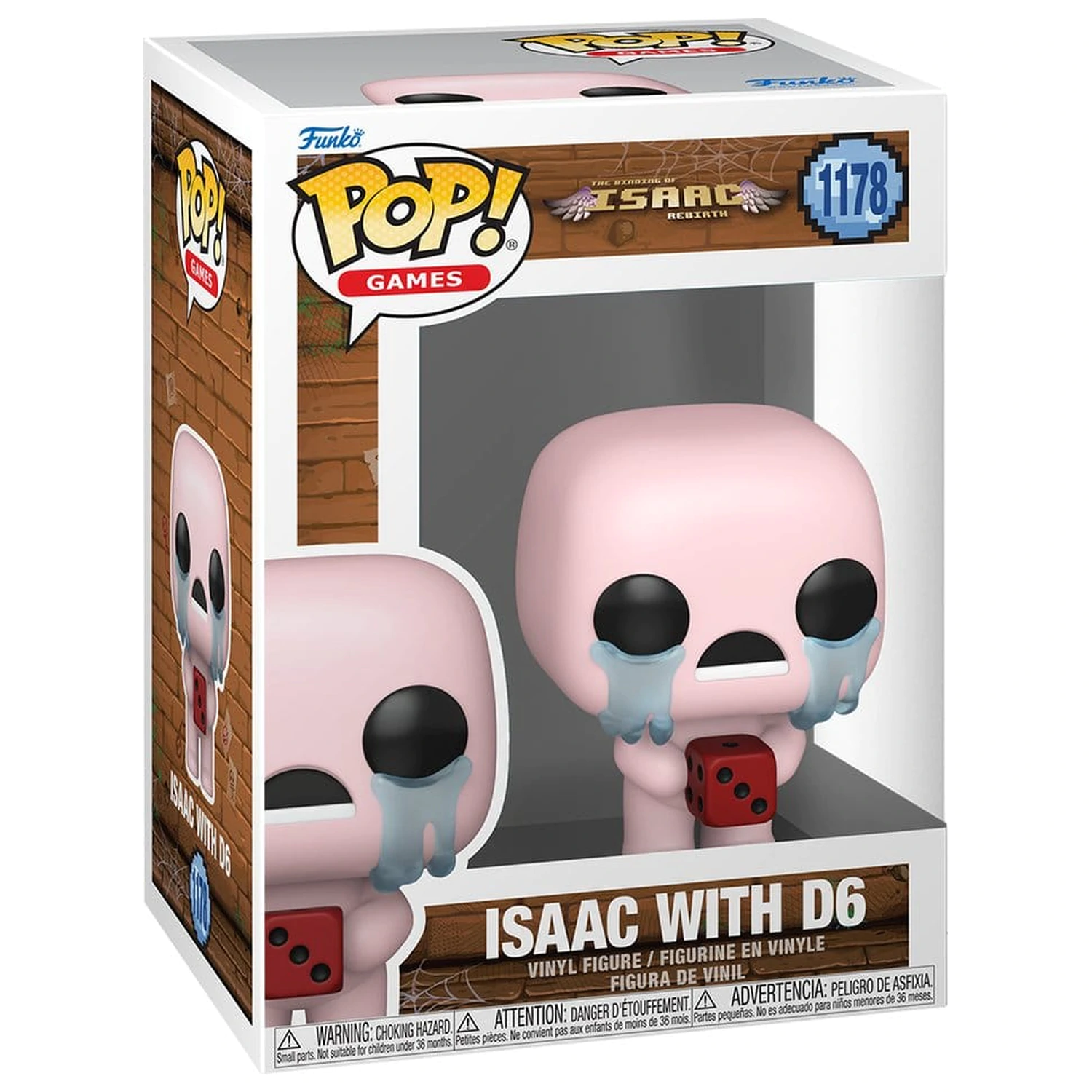 Binding of Isaac Funko POP! Games Vinilna figura Isaac s kockicama 9 cm fotografija proizvoda