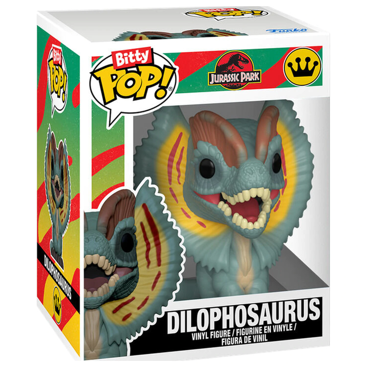 Bitty Funko POP pakiranje s 2 figure Jurassic Park Tyrannosaurus Fossil i Dilophosaurus fotografija proizvoda
