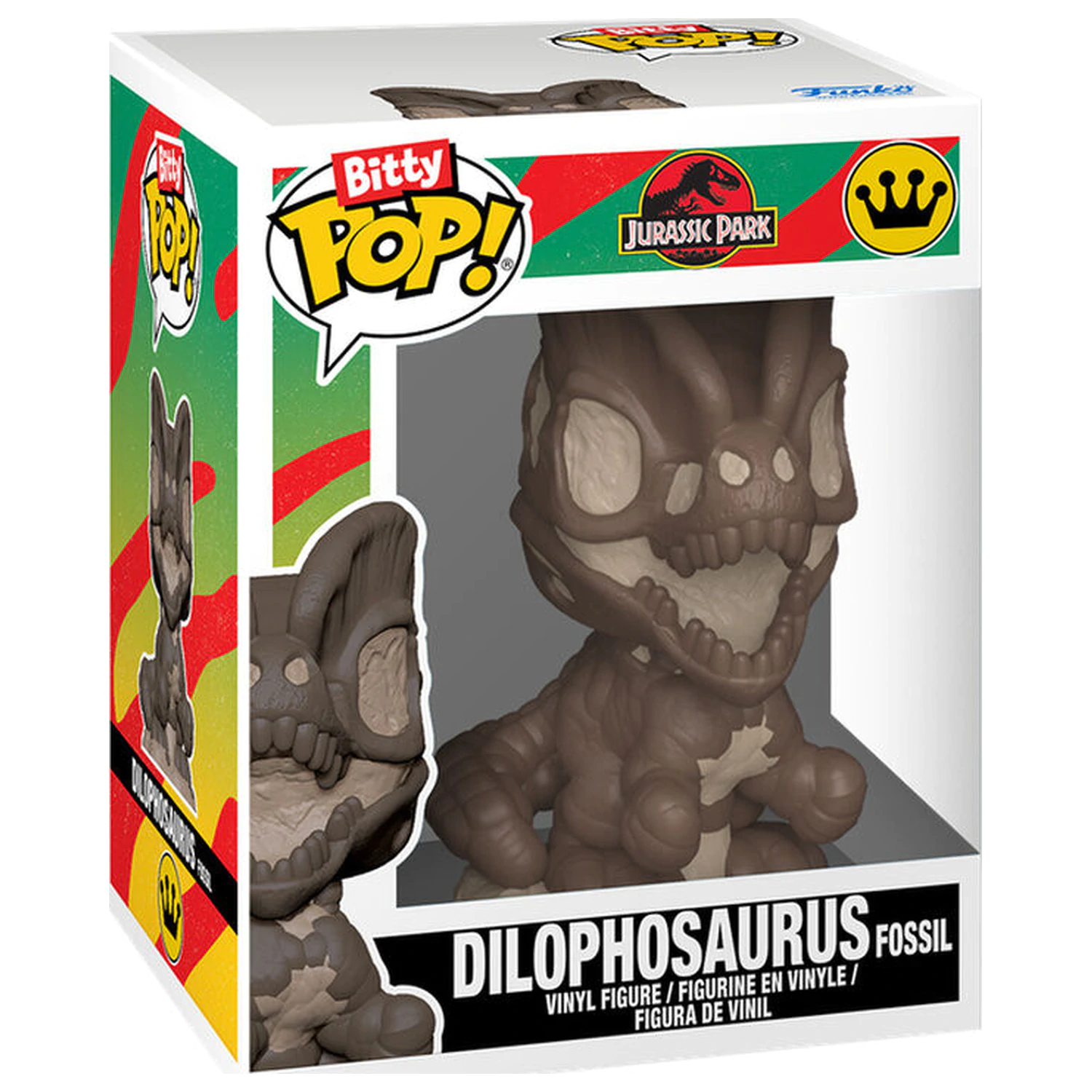 Bitty Funko POP pakiranje s 2 figure Jurassic Park Tyrannosaurus Fossil i Dilophosaurus fotografija proizvoda