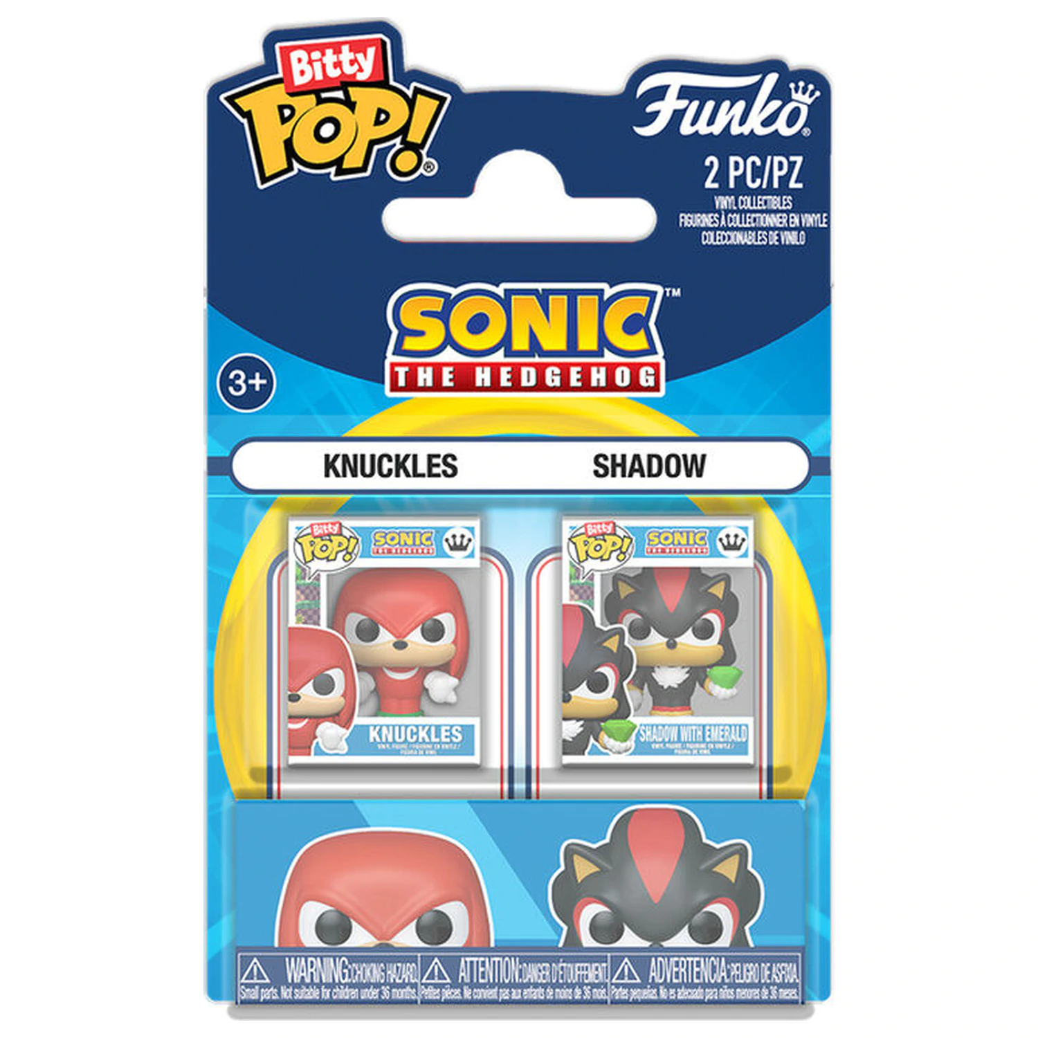Bitty Funko POP pakiranje 2 figurice Sonic The Hedgehog - Knuckles & Shadow fotografija proizvoda
