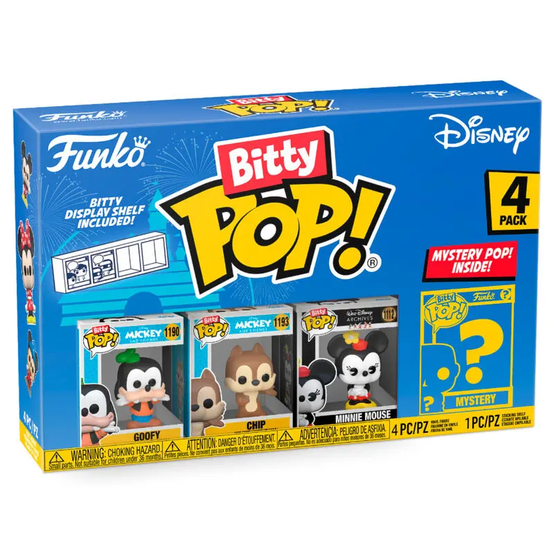 Disney Bitty POP! Vinilna figura 4-Pack Goofy 2,5 cm fotografija proizvoda